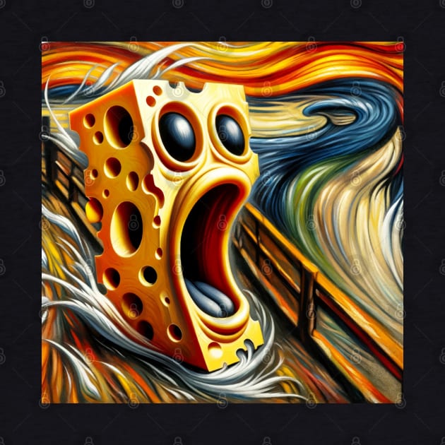 Cheesy Scream: Unique National Cheese Lover Day by Edd Paint Something